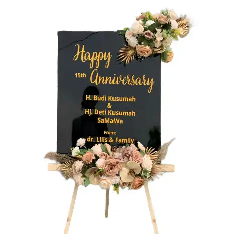 Papan Bunga Akrilik Batu Engau